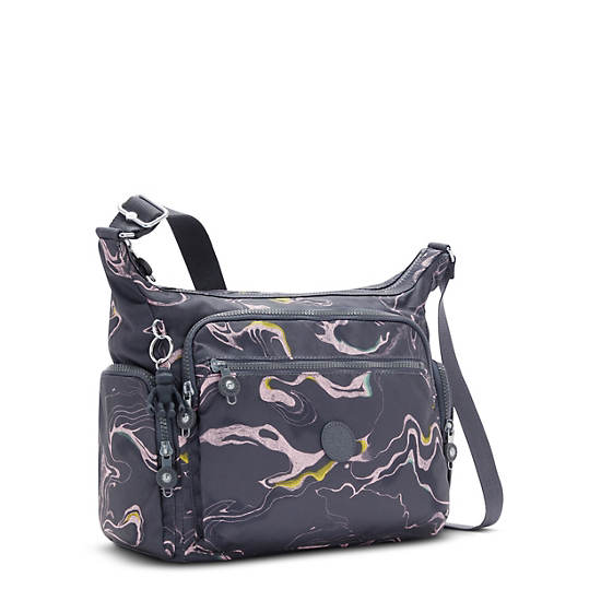 Kipling Gabbie Printed Çapraz Askılı Çanta Gri | TR 2055VR